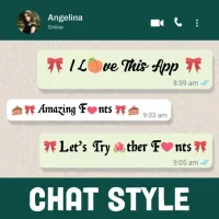 Chat Style for WhatsApp :Fonts